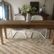Old oak brewery table