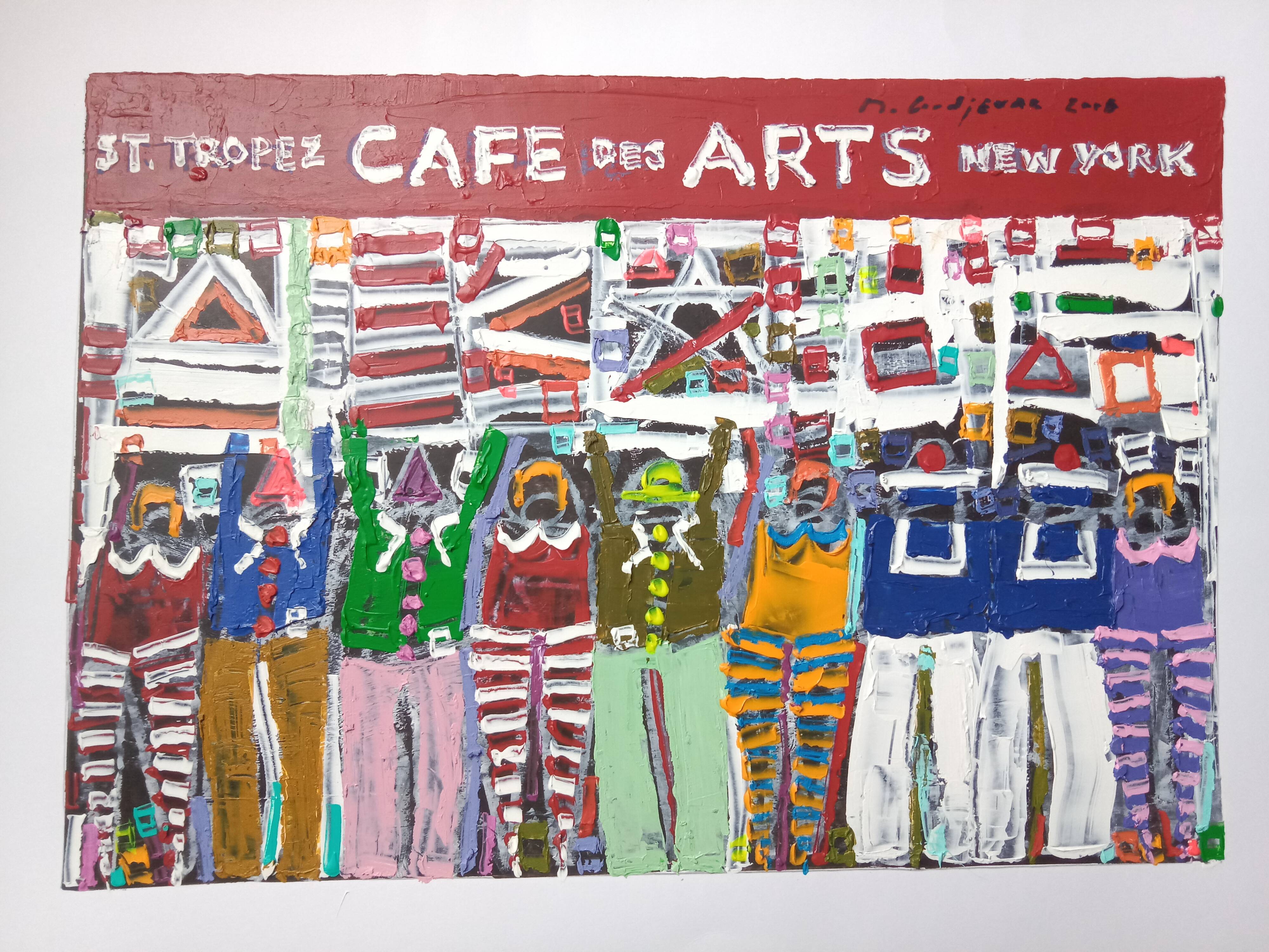 Café des Arts Saint-Tropez Signed Michel Godjevac