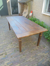 Antique old wooden table
