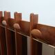 Vintage 1970s La Moderna Wood Entryway coat rack with mirrors