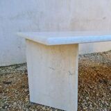 Travertine coffee table
