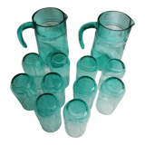 Service a orangeade vert mente a l'eau