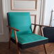 Fauteuil skaï bicolore des années 50