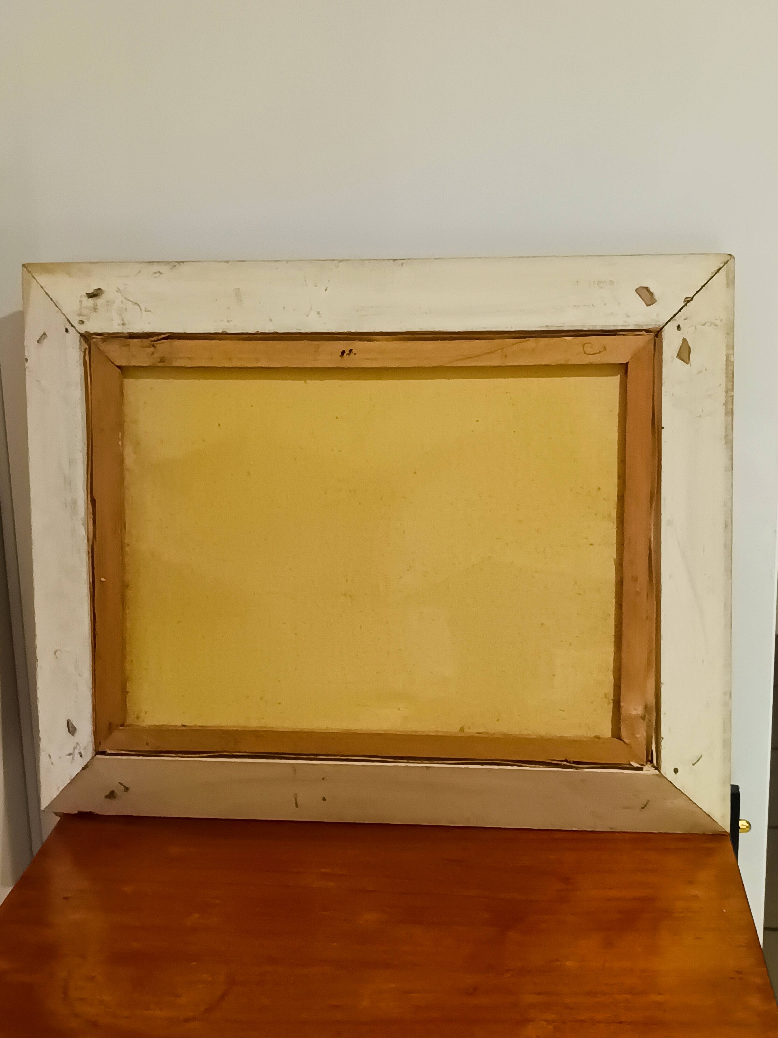 vintage oil on canvas 1950/1960 mountain landscape