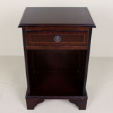 Antique vintage mahogany bedside table