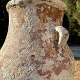 Ancient terracotta pottery jar from the 19th century