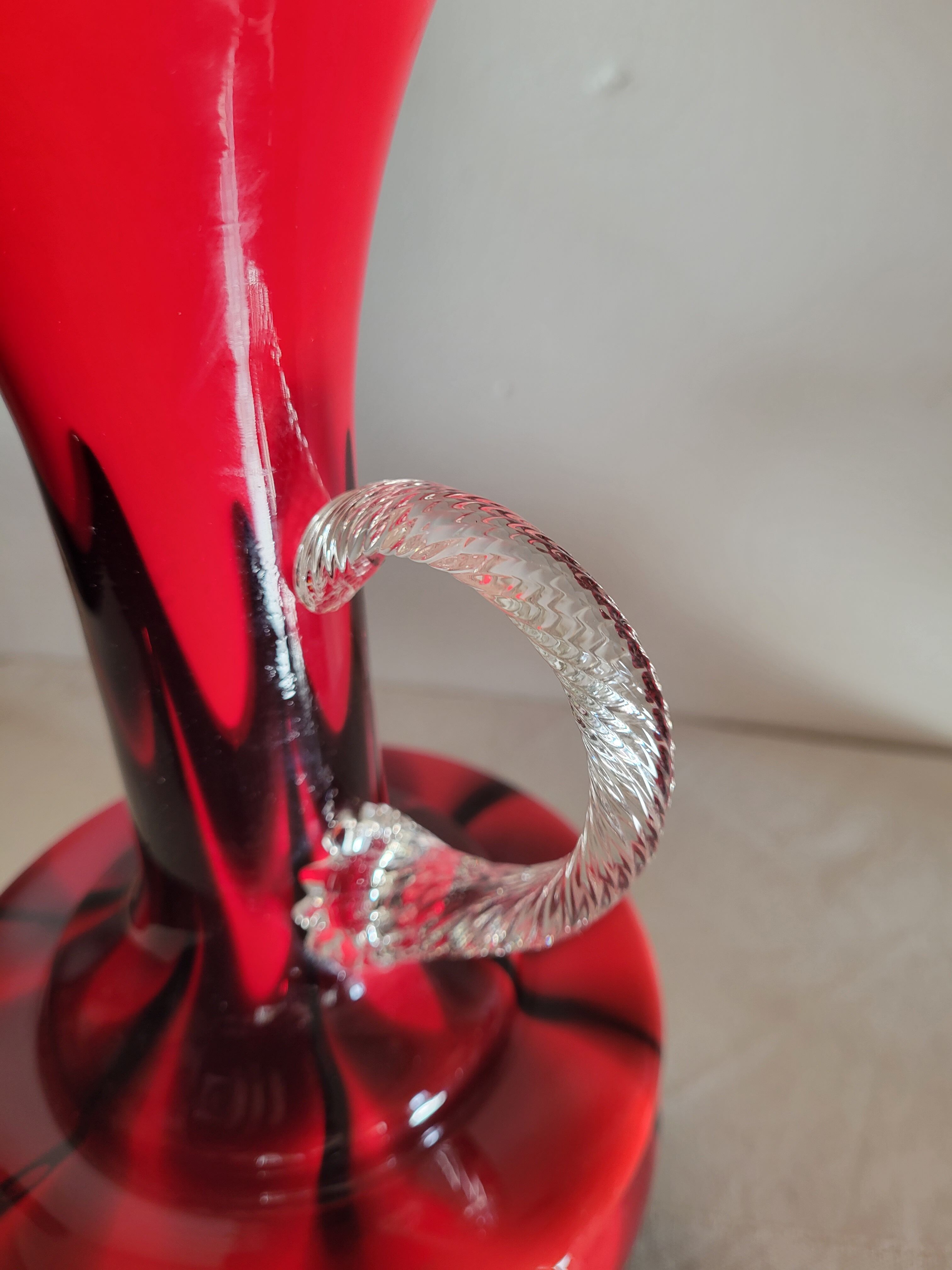 Opaline pitcher Carlo Moretti