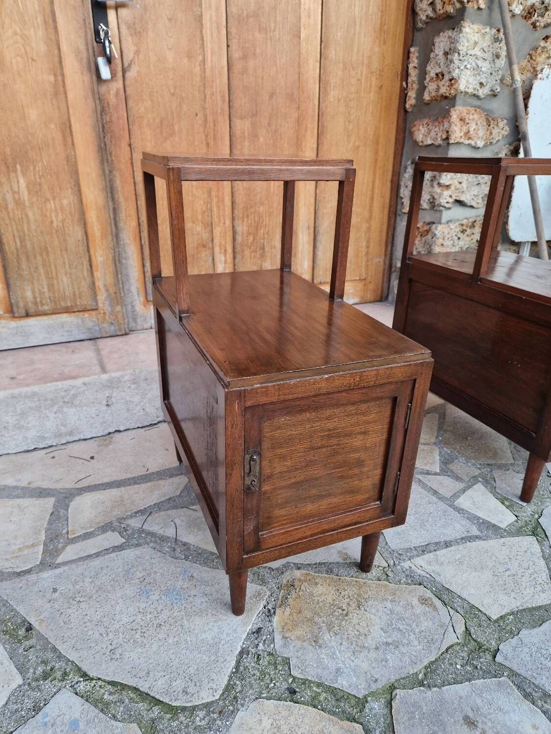 2 bedside tables from the 1950s