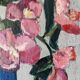 Acrylic painting on canvas contemporary still life bouquet of flowers