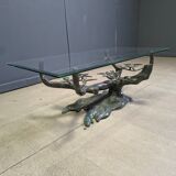 Vintage bonsai coffee table by Willy Daro, 1970s