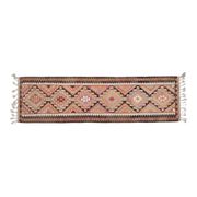 Handwoven Orange Wool Turkish Oushak Runner Rug 99x343
