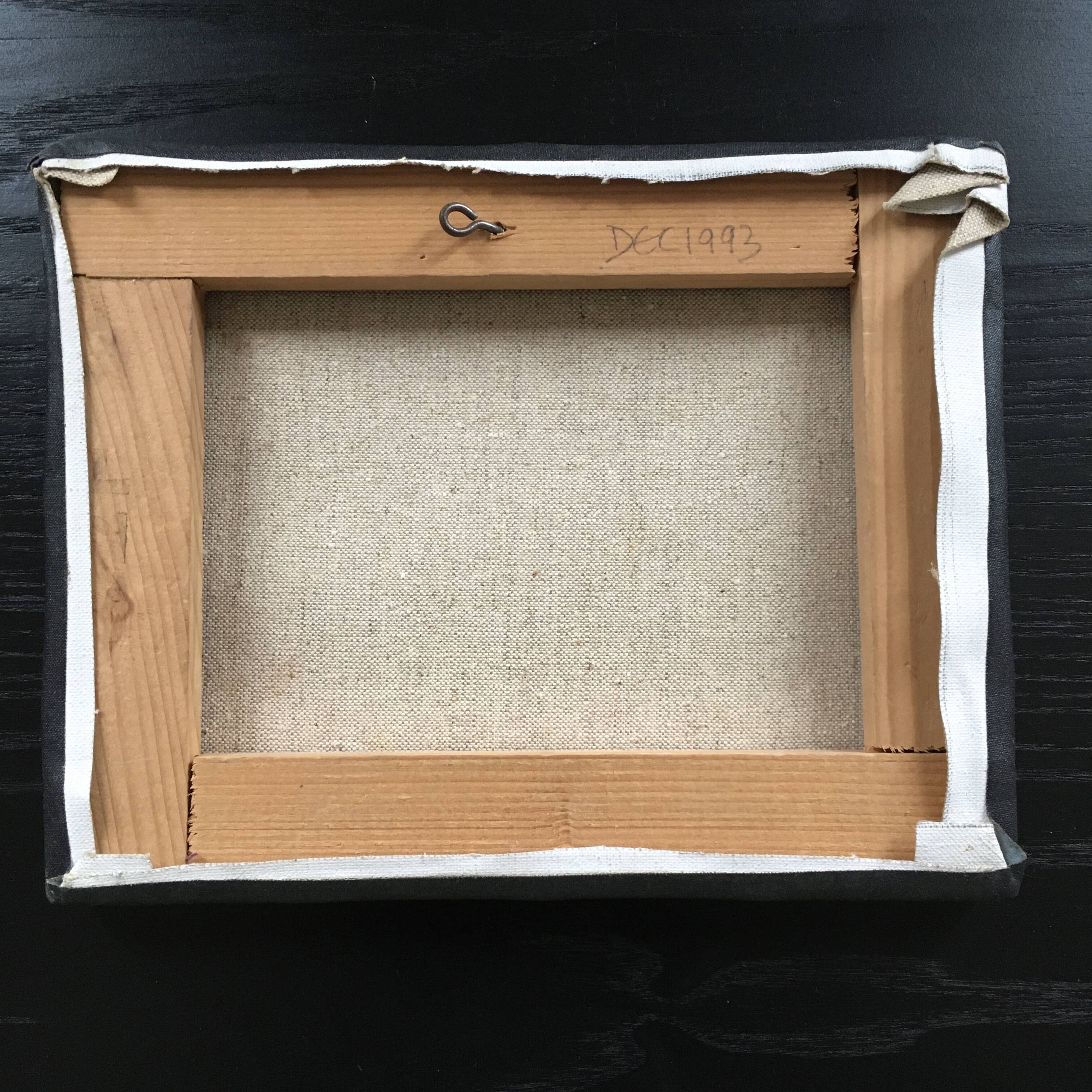 Lying cattle dog painting