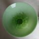 Lot de 2 vases en verre opalin vert clair SAINT LOUIS