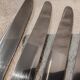 12 silver plated table knives, goldsmith Alfenide st LXVI pearls