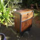 Meuble d appoint art deco noyer
