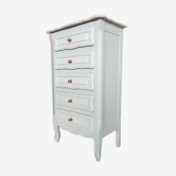 Louis xv style chiffonier / moon gray