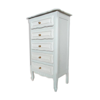 Louis xv style chiffonier / moon gray