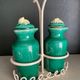 Oiler vintage vinegar 1950 ceramic and perforated metal