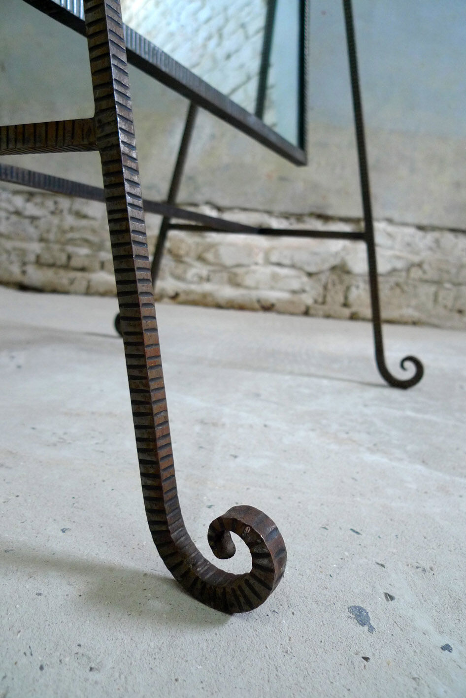 Art Deco psyche mirror - 155x55cm