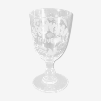 Old 19th souvenir glass