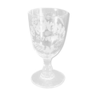 Old 19th souvenir glass
