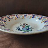 Plat rond  porcelaine  opaque de Gien