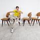 Set of 4 vintage scandinavian dining chairs, 1960s