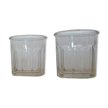 Set of 2 Old Jam Jars 750 ml