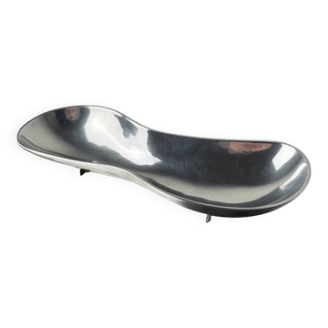 Biomorphic centerpiece, solid aluminium, Spain, 1980s