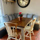 Table de ferme vintage rénovée
