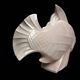 Le jan, large art deco cracked earthenware fish circa 1930