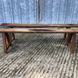 Pair of antique oak benches