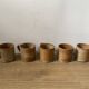 5 stoneware coffee cups