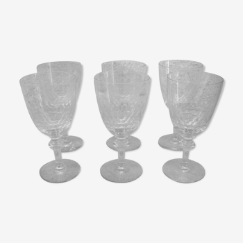 Six verres vintage