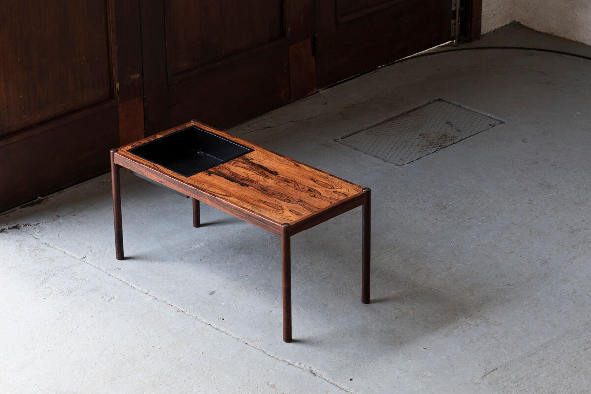 Plant stand table in rosewood, Denmark, 1960’s