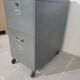 Industrial locker on wheels for hanging backrests