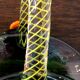 Green Murano glass basket/trinket dish