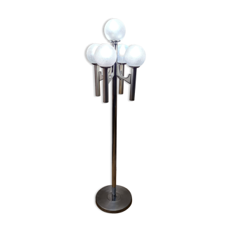 Floor lamp Sciolari House with 5 glass lampshades from Murano, Italy, 70s