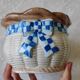 Pot barbotine panier de pommes