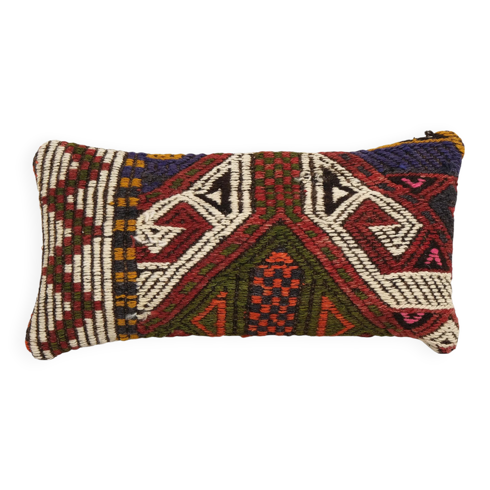 Vintage kilim cushion cover 20x41 cm
