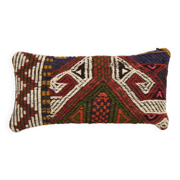 Housse de coussin kilim vintage 20x41 cm