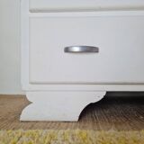 White vintage commode from the 1960s.