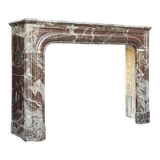 Louis XIV style fireplace in Levanto marble circa 1880