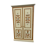 Armoire penderie peint à la main fleurs