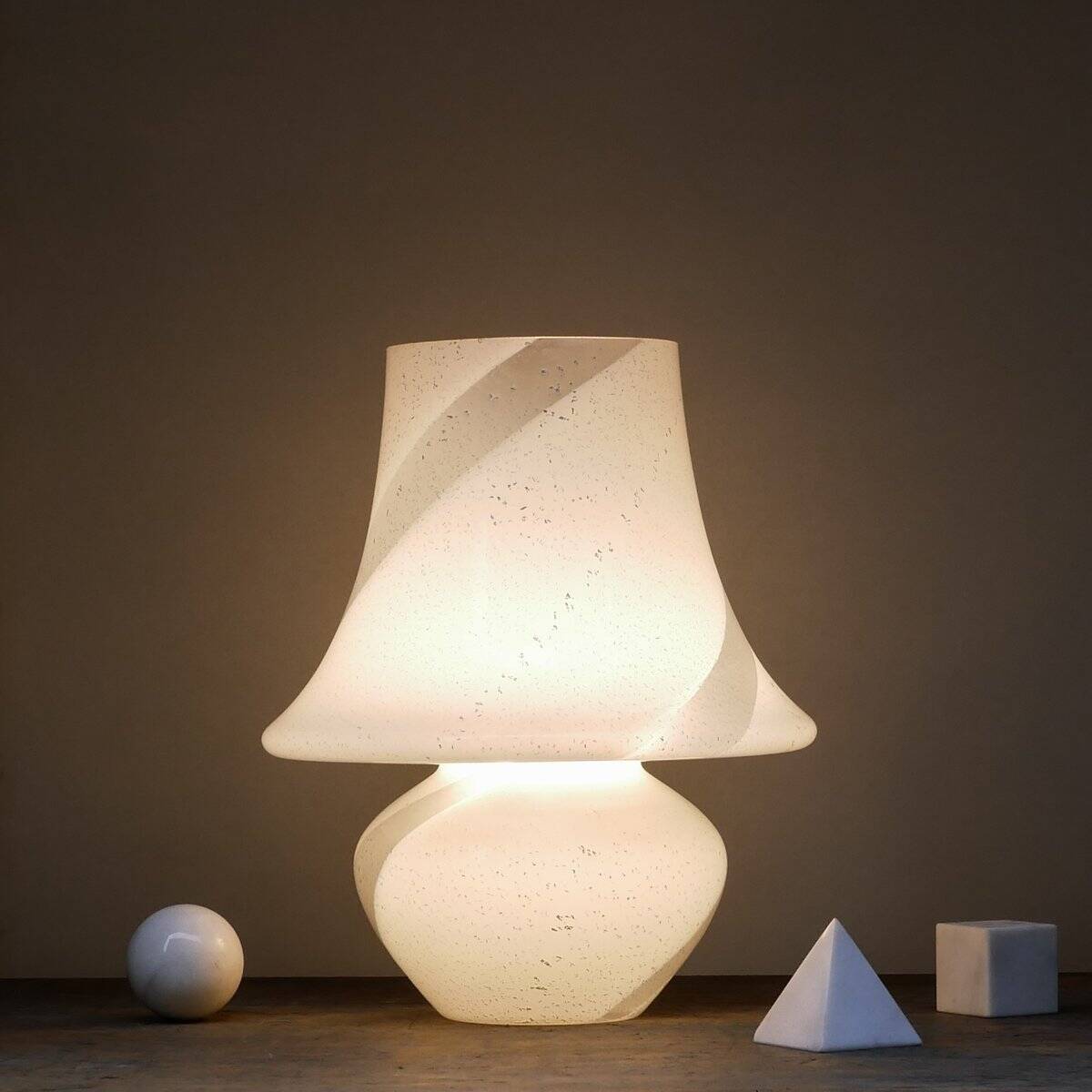 Lampe de table Mushroom en verre de Murano par Manifattura di Murano, années 70