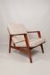 Scandinavian Vintage Armchair With Upholstery Bouclè Cushions Mid Century Design