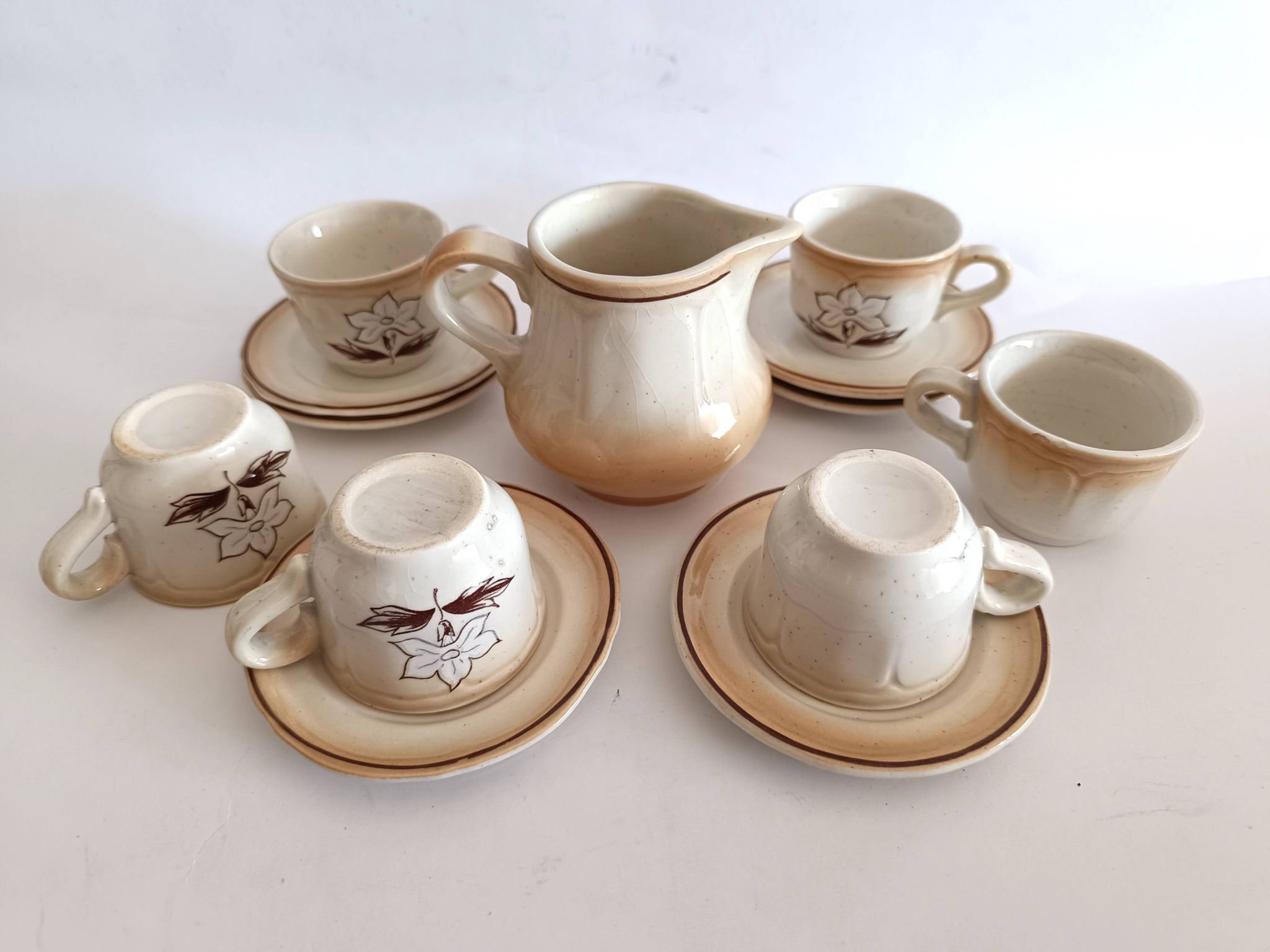 St. Amand earthenware coffee cups