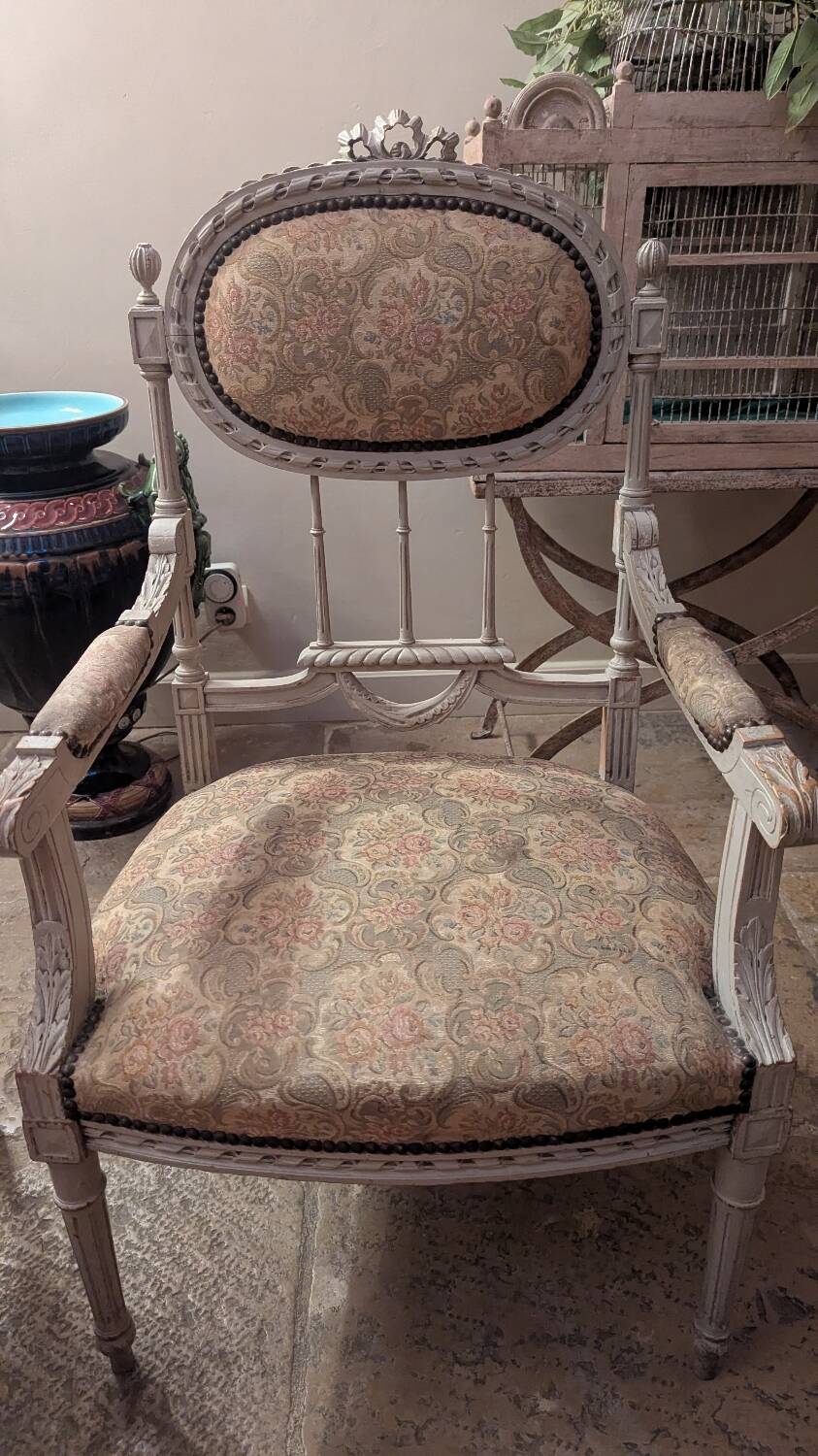 Pair of Louis XVI armchairs