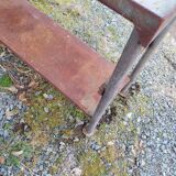 Iron workbench serving table