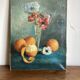 Oil on canvas anemone flowers 1920s